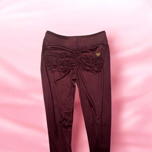 Cute Booty Lounge Burgundy Leggings